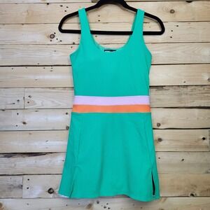 Beach Riot | Dresses | Beach Riot Green Mini Dress With Pink And Orange  Stripes | Poshmark